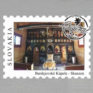 Bardejovské Kúpele - Skanzén - magnet známka