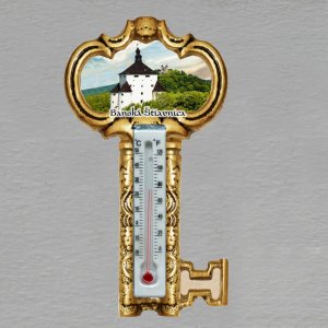 Banská Štiavnica - magnet s teploměrem - klíč
