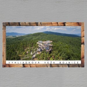Bojnice - Vyhliadková veža - magnet DL rám