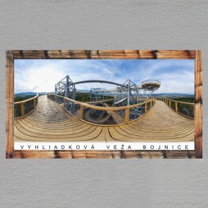 Bojnice - Vyhliadková veža - magnet DL rám