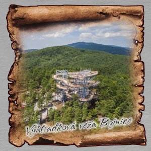 Bojnice - Vyhliadková veža - magnet papyrus