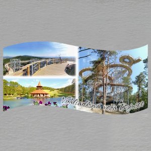 Bojnice - Vyhliadková veža - magnet vlnka koláž