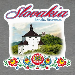 Banská Štiavnica - magnet Slovakia výšivka