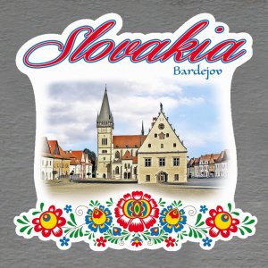 Bardejov - magnet Slovakia výšivka