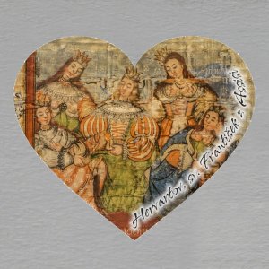 Hervartov - sv. František z Assisi - 5 dam - magnet srdce 4 cm