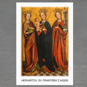 Hervartov - sv. František z Assisi -  magnet C6