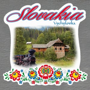 Vychylovka - magnet Slovakia výšivka
