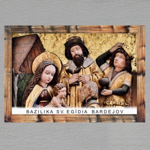Bardejov - Bazilika sv. Egídia - magnet C6 rám