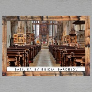 Bardejov - Bazilika sv. Egídia - magnet C6 rám