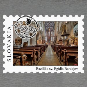 Bardejov - Bazilika sv. Egídia - magnet známka