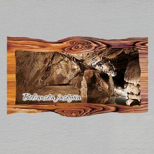 Belianska jaskyňa - magnet prkno