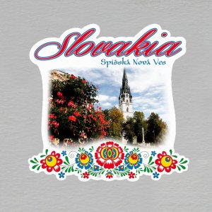 Spišská Nová Ves - magnet - Slovakia - výšivka