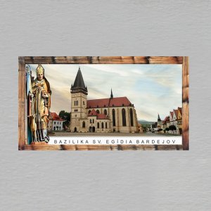 Bardejov - Bazilika sv. Egídia - magnet DL - dvojitý