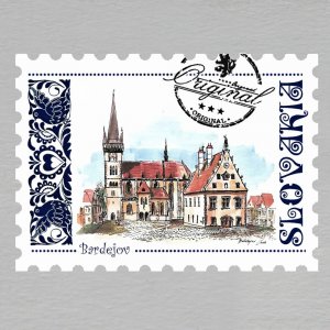 Bardejov - magnet známka Slovakia