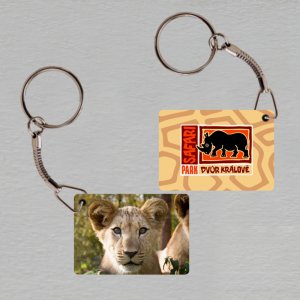 Safari park - Dvůr Králové n/Labem - Lvíče - klíčenka obdélník
