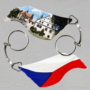 Benešov nad Ploučnicí - klíčenka vlajka