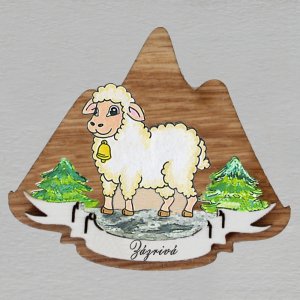 Zázrivá - ovce - magnet dvojitý - hory