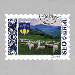 Zázrivá - znak - magnet známka Slovakia