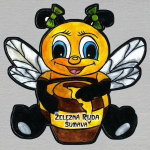 Železná Ruda - magnet - včela s medem