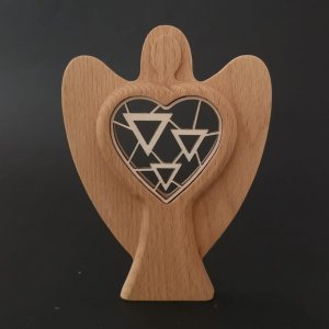 YMCA - Anděl - srdce vkládané