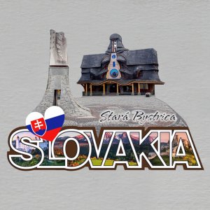 Stará Bystrica - magnet masiv ořez SLOVAKIA