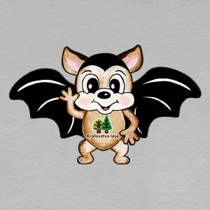 Kráľovstvo lesa - magnet netopýr