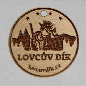 Lovcův zdar - kolečko 4 cm - masiv buk