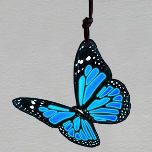 Motýlí dům Papilonia - Motýl modrý - přívěsek
