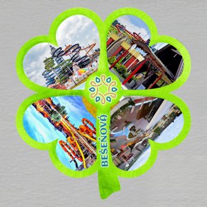 Bešeňová - magnet čtyřlístek zelený