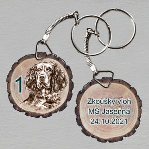 Zkoušky vloh - sada 13 ks klíčenek