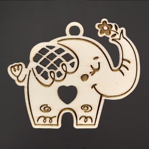 Ozdoba přírodní - slon