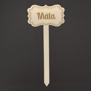 Zápich - cedulka na bylinky - Máta