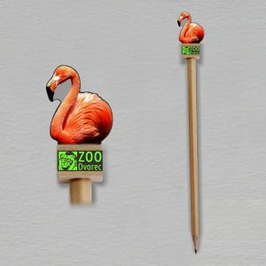 ZOO Dvorec - Plameňák - tužka - jednostranný potisk soklíku