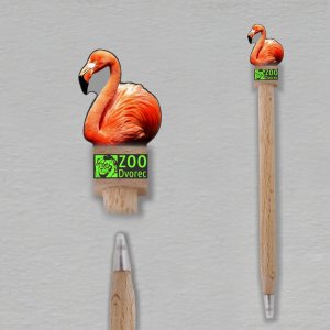 ZOO Dvorec - Plameňák - propiska - jednostranný potisk soklíku