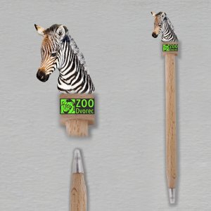 ZOO Dvorec - Zebra - propiska - jednostranný potisk soklíku
