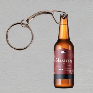 Masarykov dvor - klíčenka lahev Masaryk