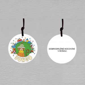 Bongo park - medaile oboustranná - bílá - nocování