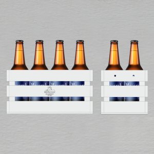 Masarykov dvor - bedýnka na 8 piv, oboustranný gravír