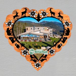 Family Strachan - magnet srdce krajka