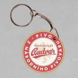 Budweiser Budvar - klíčenka kulatá