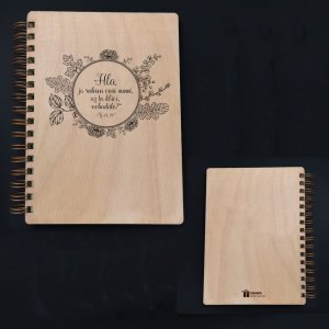 Pietro Biblico - zápisník laser - logo zadní strany