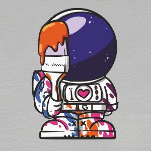 Galaxie barev - magnet ořez 8 cm