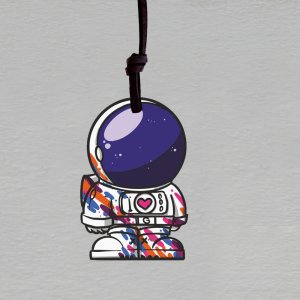 Galaxie barev - přívěsek na krk