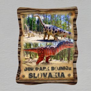 Dinopark Bojnice - magnet papír
