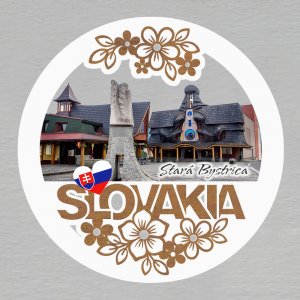 Stará Bystrica - magnet kulatý Slovakia