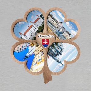 Bratislava - Hrad - magnet - čtyřlístek jednoduchý