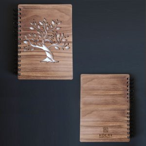 FK Kolar - zápisník strom A5 - tmavý vlastní logo