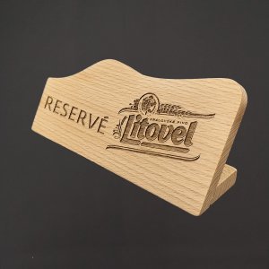 Pivovar Litovel - stojánek RESERVE s gravírem