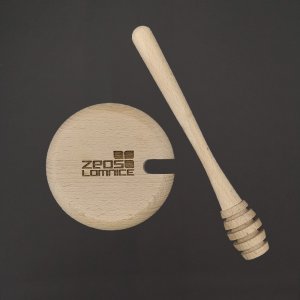 ZEOS Lomnice - lžička na med + dřevěné víčko