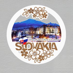 Grandhotel Starý Smokovec - magnet kulatý Slovakia